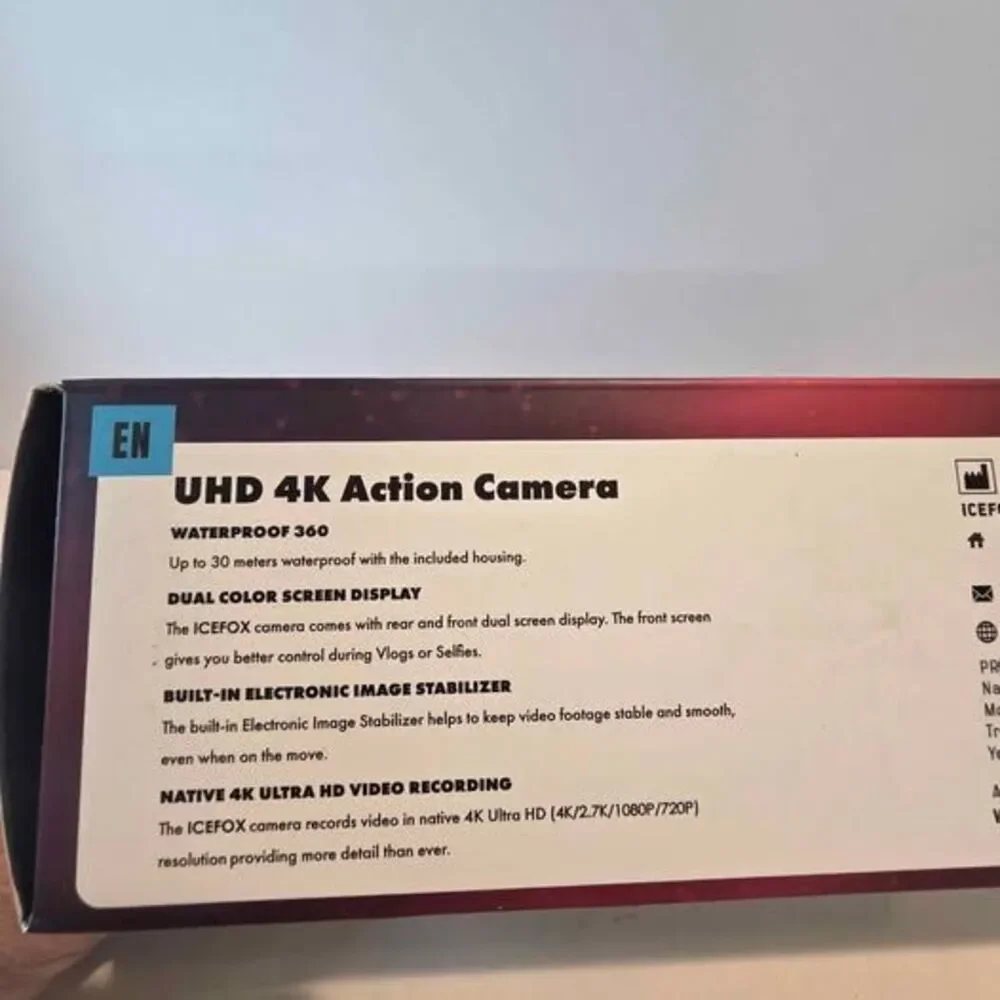 IceFox UHD 4K Action Camera – Waterproof Sports Camera